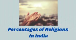 Percentages of Religions in India